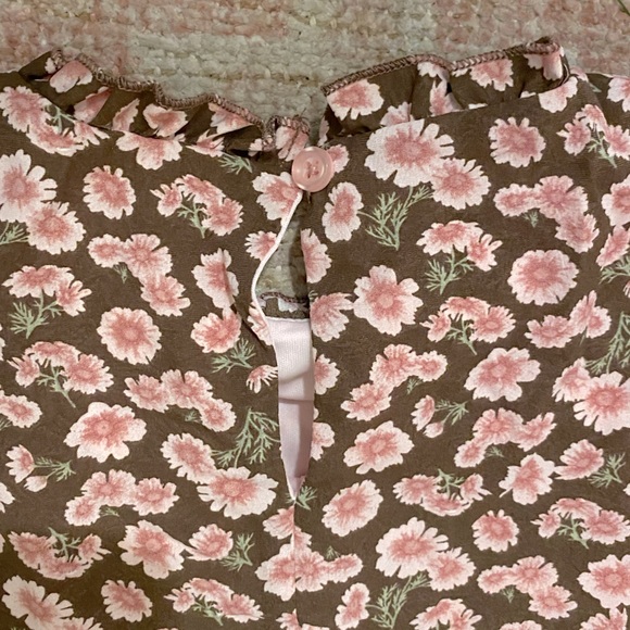 NWT and BOGO!! Kidpik Brown Daisy Ruffle Tiered Dress - Picture 7 of 10